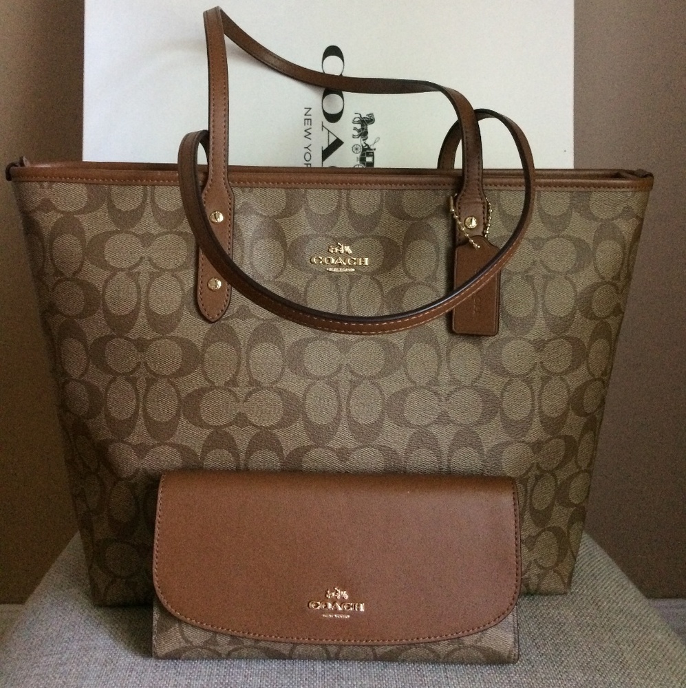 Coach Bag and Full size Wallet New